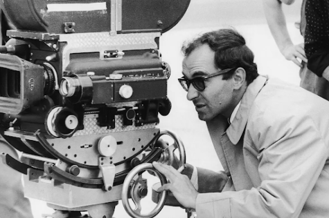 Jean Luc-Godard working on the set of “Pierrot Le Fou” in the 1960’s