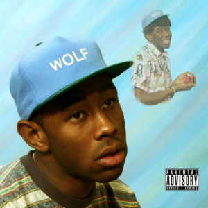 ‘Wolf’s first album cover, which is a reference to a school photo in Napoleon Dynamite.