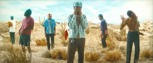 Tyler, the Creators main personalities/ characters featured in the music video for SORRY NOT SORRY, a video where he apologies to his loved ones for his arrogance and egoism