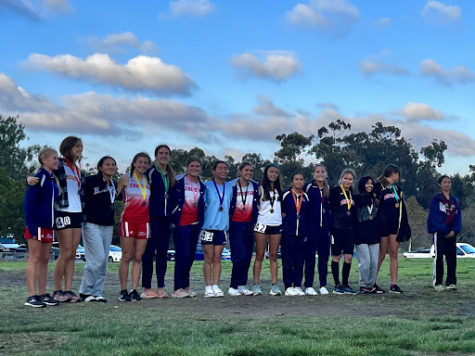 Girl’s varsity cross country team after race