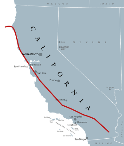 san andreas fault line