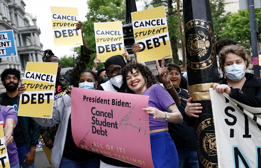 student debt cancellation rally
