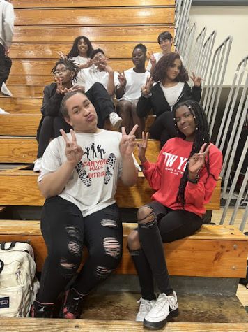 step team at basketball game