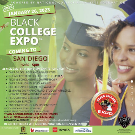 A flyer for the Black College Expo