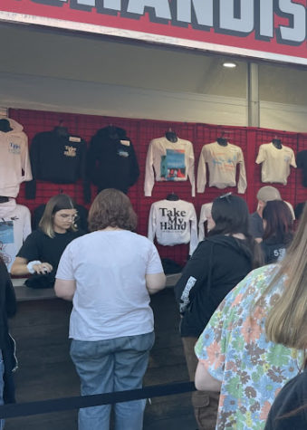 concert merchandise stand