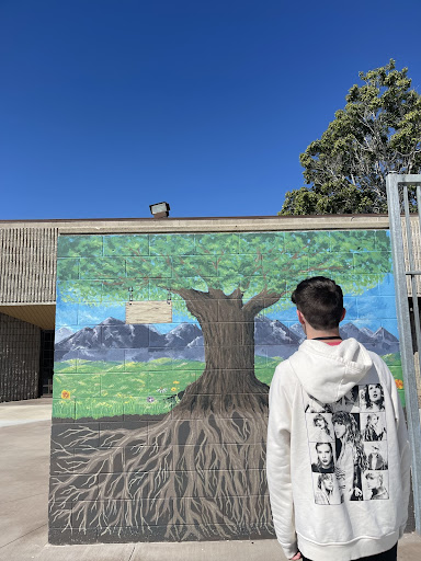 Last school year, students noticed a mural near the 1000 building, but didnt know where it came from.