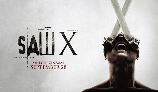 The official movie poster for Saw X.