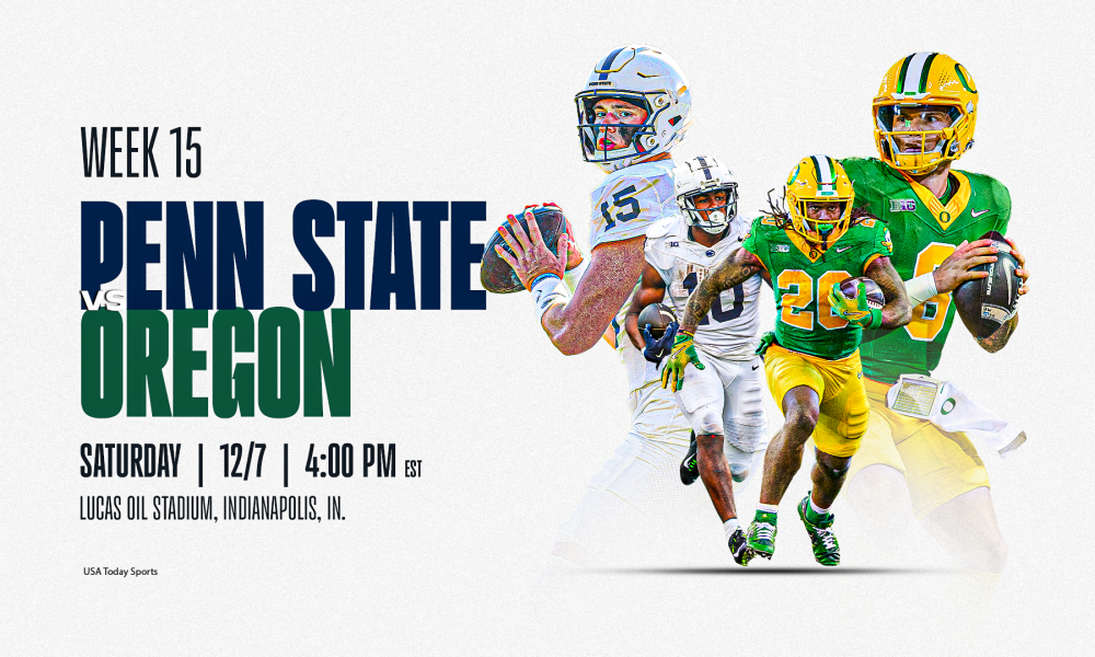 Most anticipated game during championship weekend - Oregon vs Penn State (USA Today)