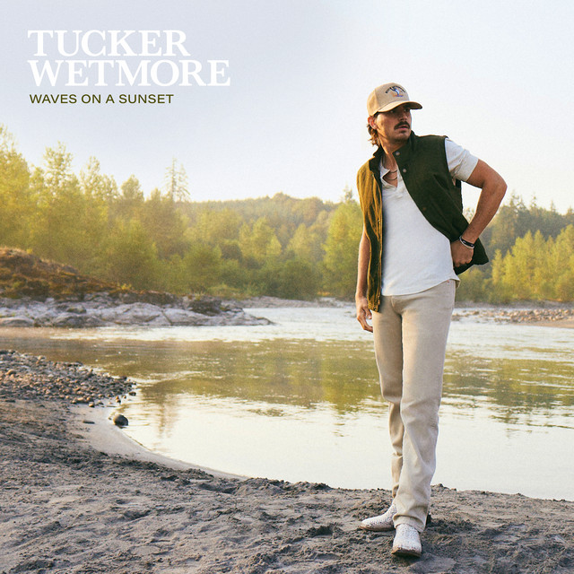 Cover of Tucker Wetmore's EP titled 'Waves on a Sunset'