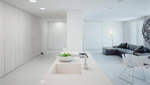  A minimalist living room with neutral tones and modern furniture, stripped of intricate details.